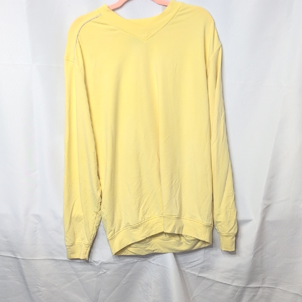 Callaway Light Yellow V-Neck Men's Sweater